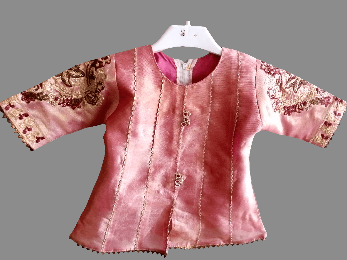 Tea pink shirt with garara Chic and Cheeky Kids wear 